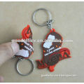 Made in China hot selling pvc key ring/soft rubber keychain